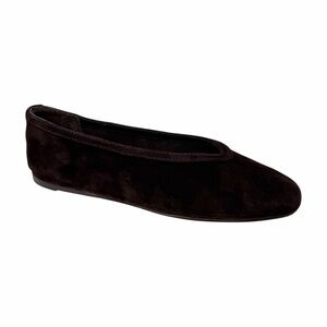 Steve Madden Women's Leni Snip-Toe Flats Chocolate Suede Size 5M